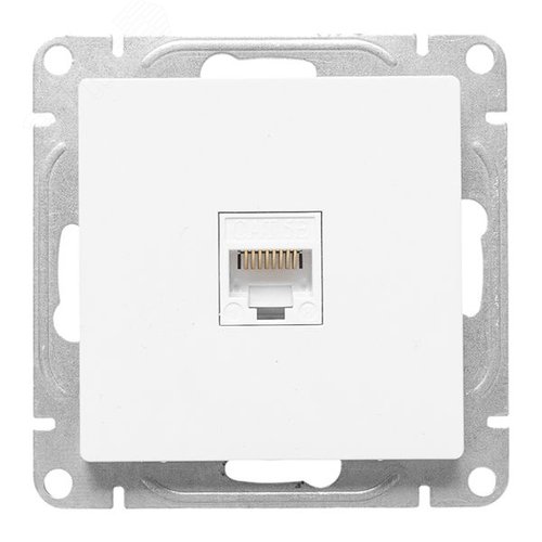 Эпика Механизм розетки RJ45 (cat5) белый EKF