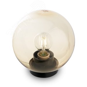 Светильник НТУ-01-60-203 Шар d=200мм золотой Е27 на трубу IP44