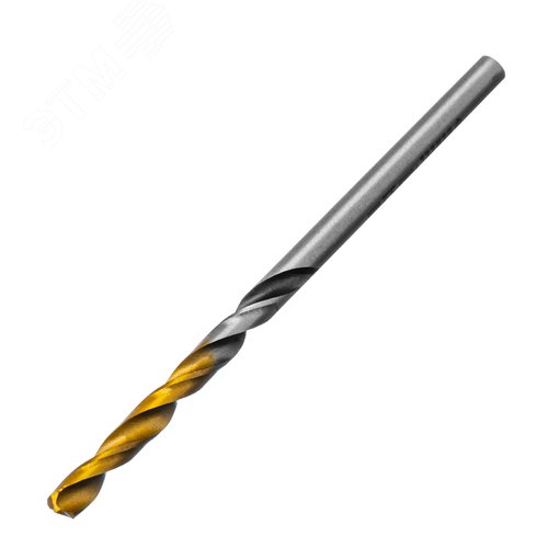 Сверло спиральное по металлу 3,2 x 65мм, Р6М5, Golden Tip, многогранная заточка, 2шт.