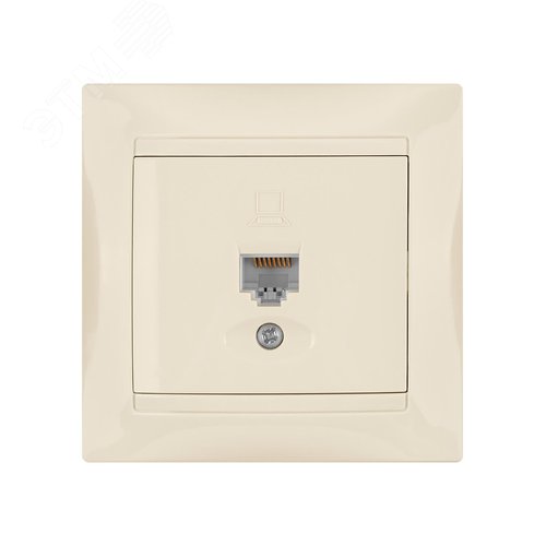 Розетка компьютерная RJ45 сл. кость Лама