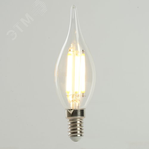 Лампа светодиодная LED 8вт Е14 теплый свеча на ветру FILAMENT .PRO