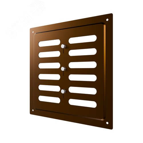 Решетка вентиляционная MER регулируемая 250х250 окраш.сталь Metallic brown