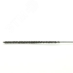 Щетка ерш Д4x100x300 с хв-м + кольцо, ворс гофр нерж сталь 0,06 очистка отверстий из сплавов цветных металлов, латуни, меди, прочистки трубок, шлангов, котлов, теплообменников (14-051)