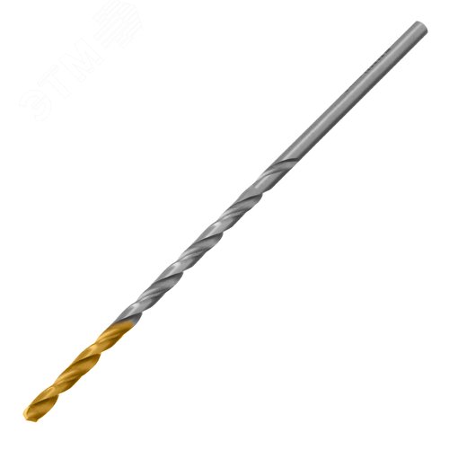 Сверло спиральное по металлу 3 х 100 мм, Р6М5, Golden Tip, удлиненное, 2шт.
