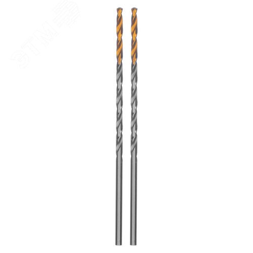 Сверло спиральное по металлу 3 х 100 мм, Р6М5, Golden Tip, удлиненное, 2шт.