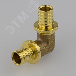 Угольник 25 90 град. аксиальный, латунь