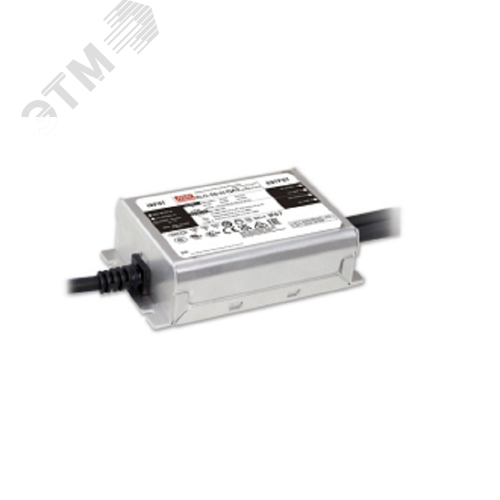 Источник питания AC-DC, 50Вт, вход 90…305В AC, 47…63Гц/127…431В DC, выход 27…56В/1050мА, рег. вых 500…1400мА, изоляция 3750В AC, в корпусе 105х63х30мм, -40…+85°С, DALI-2 димминг