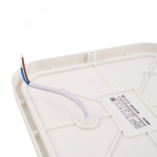 Светильник светодиодный ULW-Q229 24W/4000K IP65 WHITE влагозащищенный. Квадрат. Белый свет (4000K). 190?190?37мм. Корпус белый