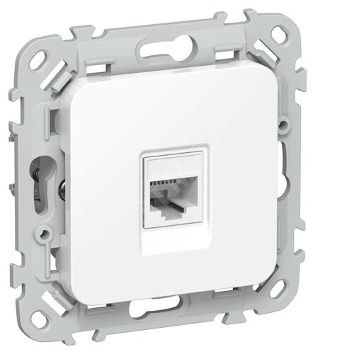 FLITE Розетка компьютерная RJ45 категория 5Е UTP РК5е-1-0-ФлБ белый