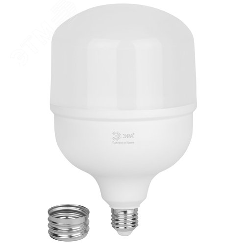 Лампа светодиодная высокой мощности LED 100 Вт 10000Лм 4000К T140 нейтральный E27/E40 (переходник) 170-265В LED POWER T140-100W-840-E27/E40 Green Line