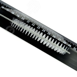 Щетка ерш Д15x100x300 с хв-м + кольцо, ворс нейлон 0,25 очистка котлов теплообменников дымоходов труб отверстий (14-162)
