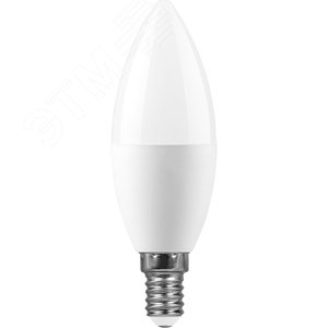 Лампа светодиодная LED 13вт E14 теплый матовая свеча