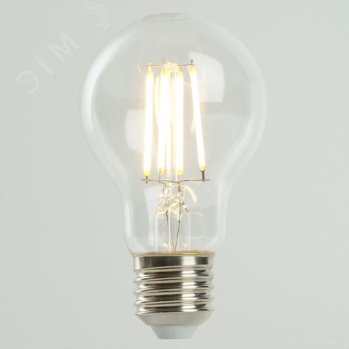 Лампа светодиодная LED 6вт Е27 теплый FILAMENT .PRO