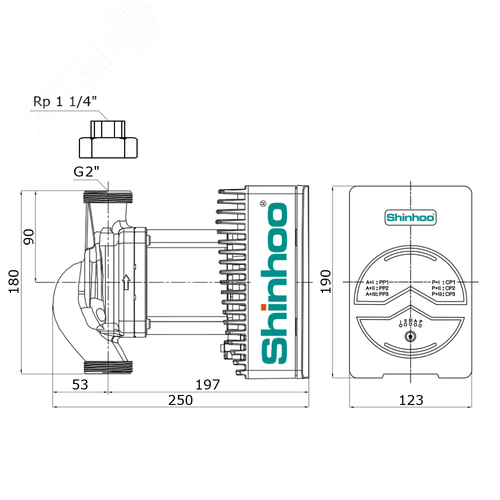 Насос циркуляционный MEGA+ 32-12 1x230V электронно регулируемый
