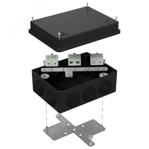 Коробка огнестойкая для о/п 40-0310-FR10.0-6 Е15-Е120 RAL9005 150х110х70 (6 шт/кор)