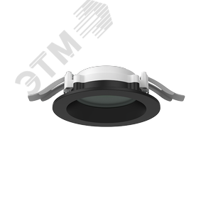 Светильник светодиодный DL-01 Pro 100 мм 13 Вт 4000 К CRI90 120х49 мм IP65/40 RAL9005 черный муар с защитным силикатным стеклом DALI