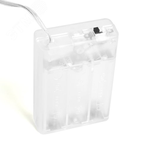 Гирлянда линейная Лед шарики LED 5000K 3+0.5 м прозрачный шнур от батареек