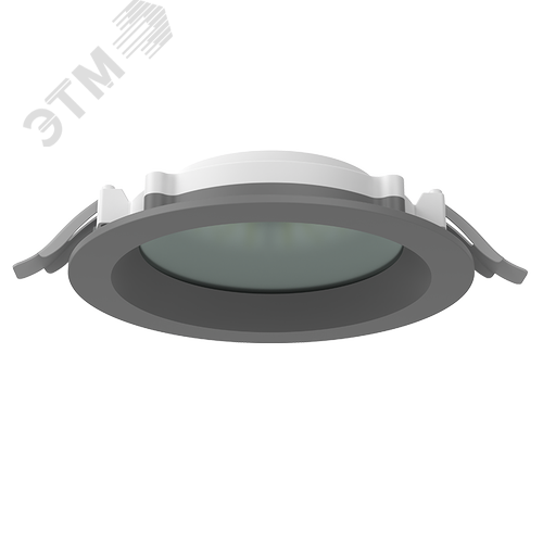Светильник светодиодный DL-01 Pro 160 мм 25 Вт 4000 К CRI90 176x51 мм IP65/40 RAL7045 серый муар с защитным силикатным стеклом аварийный автономный постоянного действия