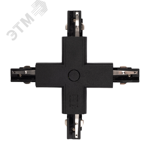 Коннектор черный X-образн. для 3Ф шинопровода PRO+ 3P PTR CX-BL Jazzway