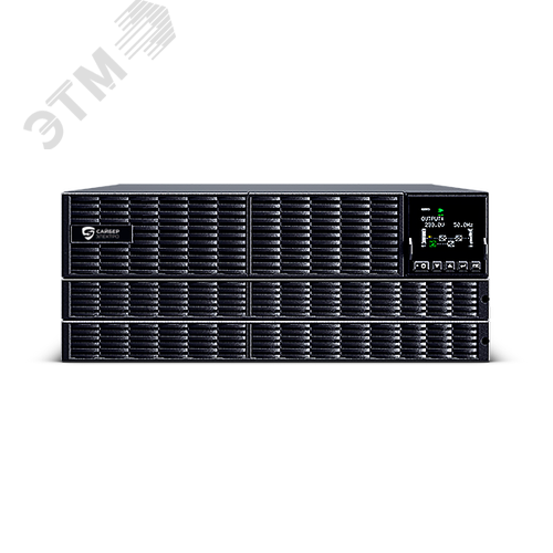 Источник бесперебойного питания Online ЭКСПЕРТ-II-6000Р Rack/Tower 6000ВА/6000Вт USB/RS-232/SNMP Slot/EPO/Relay/ByPass (4 IEC С13 + 4 IEC C19) Клеммная колодка (1) (12В/7Ач. х 16 MHB) 4U