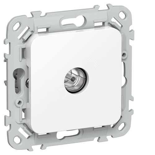 FLITE Розетка TV экранированная проходная тип M РТВм-1-1-2-ФлБ белый