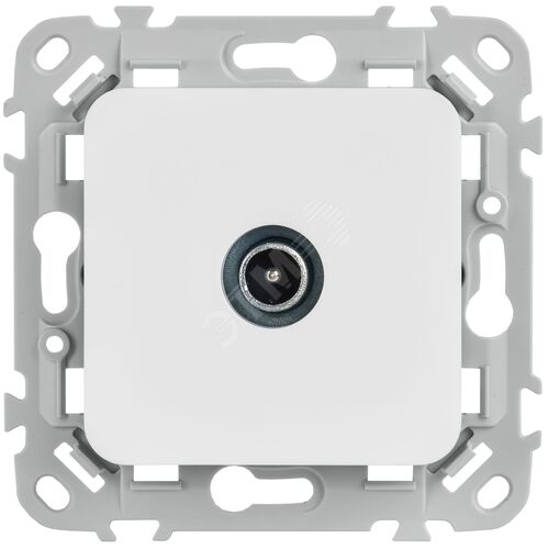 FLITE Розетка TV экранированная проходная тип M РТВм-1-1-2-ФлБ белый