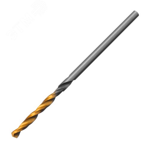 Сверло спиральное по металлу 2 x 49мм, Р6М5, Golden Tip , 2шт.
