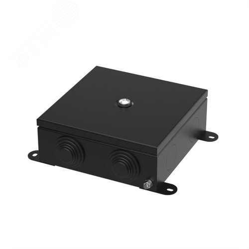 Коробка металлическая черная 150х150х60