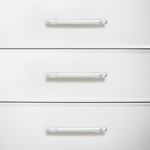 Ручка-скоба мебельная StahlBuro AP2306-96 2шт., W матовый белый хром