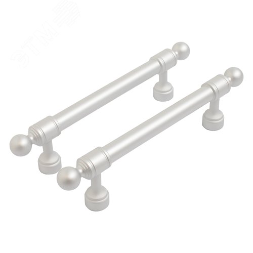 Ручка-скоба мебельная StahlBuro AP2306-96 2шт., W матовый белый хром