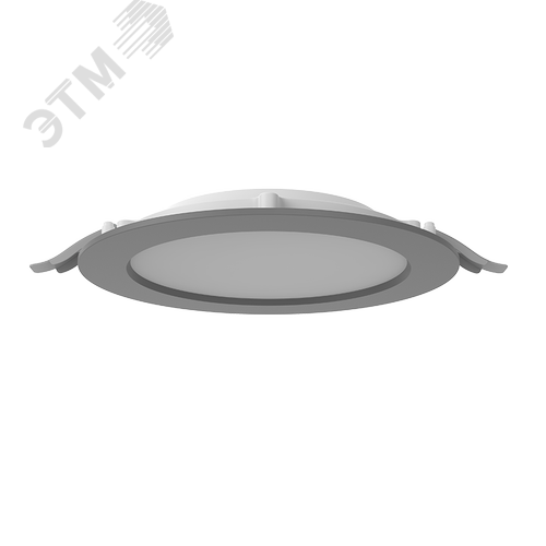 Светильник светодиодный DL-01 Slim 200 мм 40 Вт 4000 К CRI90 221х40 мм IP65/40 RAL7045 серый муар с рассеивателем опал