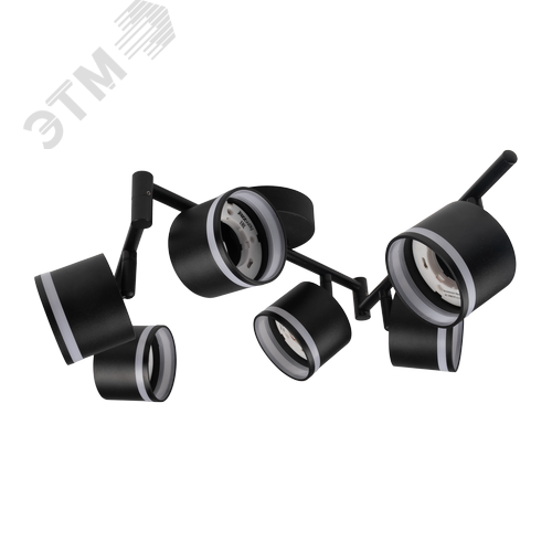 Светильник декоративный ДПО 0906 6xGX53 черный 230V IP20 JazzWay
