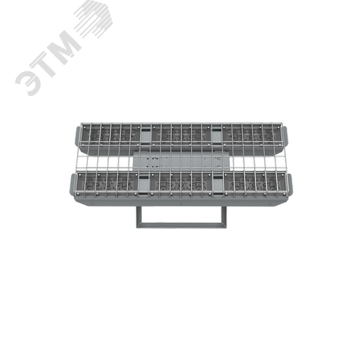 Светильник светодиодный спортивный Fizruk 150 Вт CRI80 4000 K накладной IP65 с поворотным кронштейном защитной решеткой оптикой 60 градусов RAL7045 серый