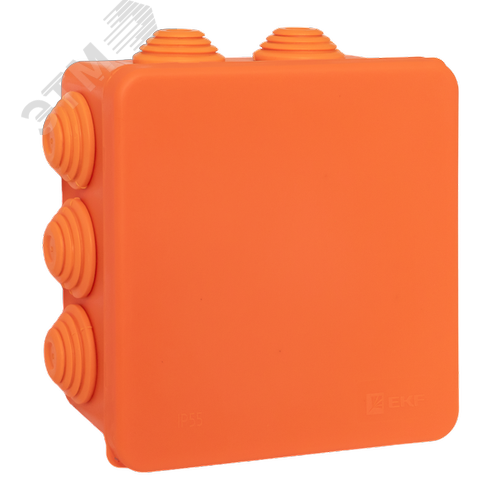 Коробка огнестойкая E45 100х100х50мм с клеммниками 5 полюсов 0,5-6мм2 IP55 HF EKF