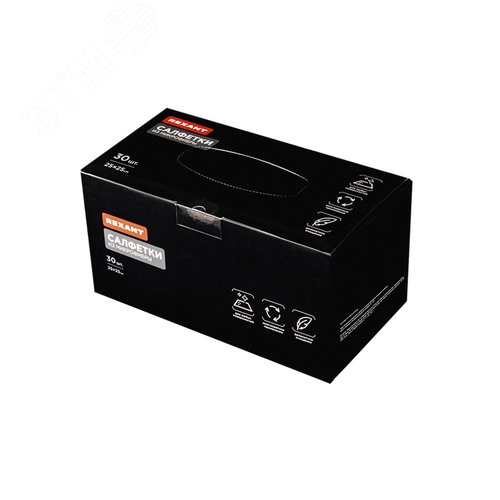 Салфетки из микрофибры картонной коробке, 25х25см, 200 гр/м2, 30 шт. в коробке