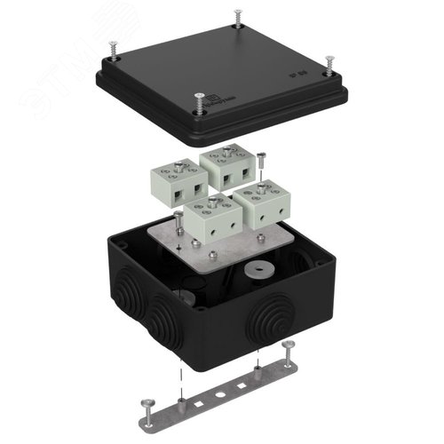 Коробка огнестойкая для о/п 40-0300-FR6.0-8 Е15-Е120 RAL9005 100х100х50 (14 шт/кор)