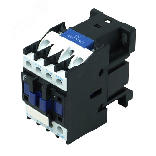 Контактор электромагнитный LC1E1201E5, 3Р, 12А, 1НЗ, 48В/50Гц, (ЭТ)