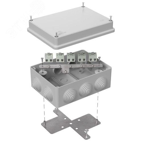 Коробка огнестойкая для о/п 40-0310-FR1.5-10 Е15-Е120 RAL7035 150х110х70 (6 шт/кор)