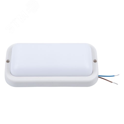 Светильник светодиодный ULW-Q228 18W/6500K IP65 WHITE влагозащищенный. Прямоугольник. Дневной свет (6500K). 195?95?35мм. Корпус белый