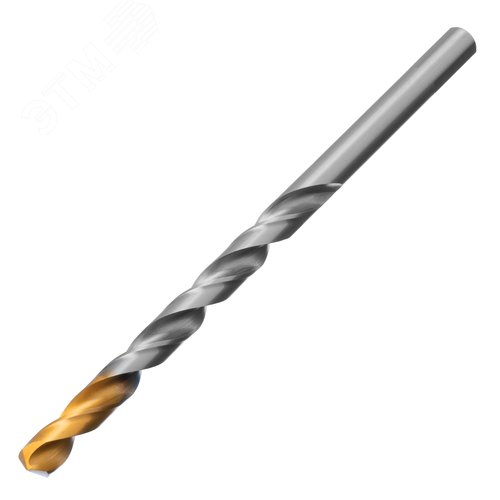 Сверло спиральное по металлу 10 х 184 мм, Р6М5, Golden Tip, удлиненное