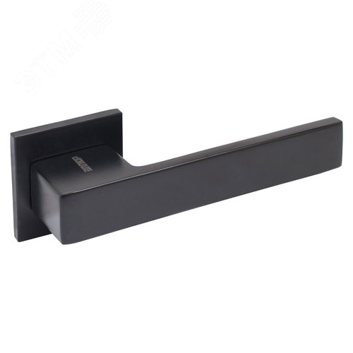 Комплект ручка и защелка АЛЛЮР АРТ РИНГО BL+L45-8 BL (83150/S45) матовый черный