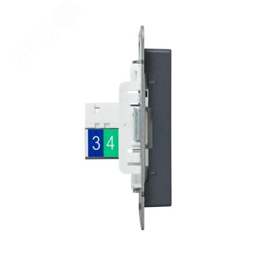 Механизм розетки RJ11 графит Эпика EKF