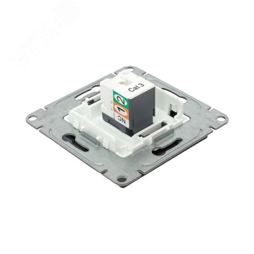 Механизм розетки RJ11 графит Эпика EKF
