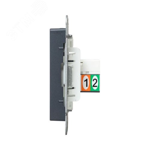 Механизм розетки RJ11 графит Эпика EKF