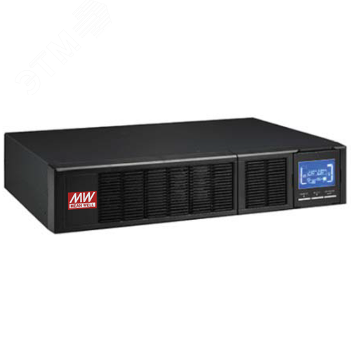 "Источник бесперебойного питания 3000Вт, 2U для RACK 19"""" шкафов, встр. монитор параметров, интерф. USBRS-232, один вентилятор сит. охл., 2 гнезда для подкл.внеш. АКБ блоков, АКБ докупаются отдельно"""""