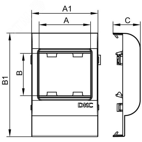 Рамка-суппорт под 2 модуля 45x45мм PDA-45N 150 IN-Liner