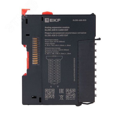 Модуль расширения аналоговых сигналов GL200-AO8 D-CARD