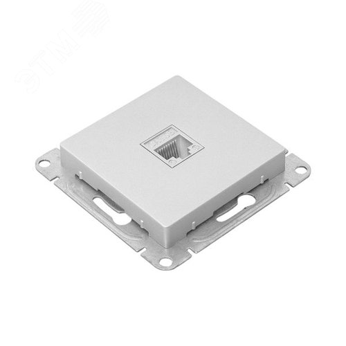 Эпика Механизм розетки RJ45 (cat5) алюминий EKF