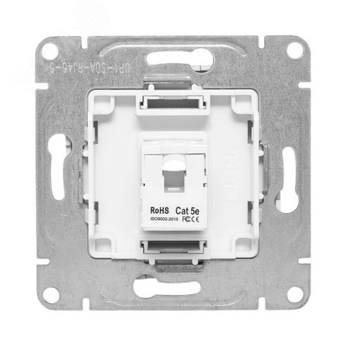 Эпика Механизм розетки RJ45 (cat5) алюминий EKF