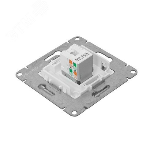 Эпика Механизм розетки RJ45 (cat5) алюминий EKF